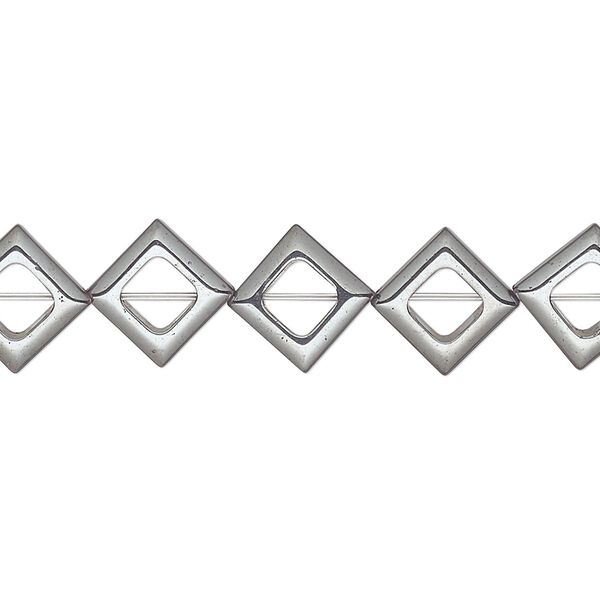 Hemalyke™ 1pkg1, open diamond bead 15.5-16 inch 11x11mm image number 0