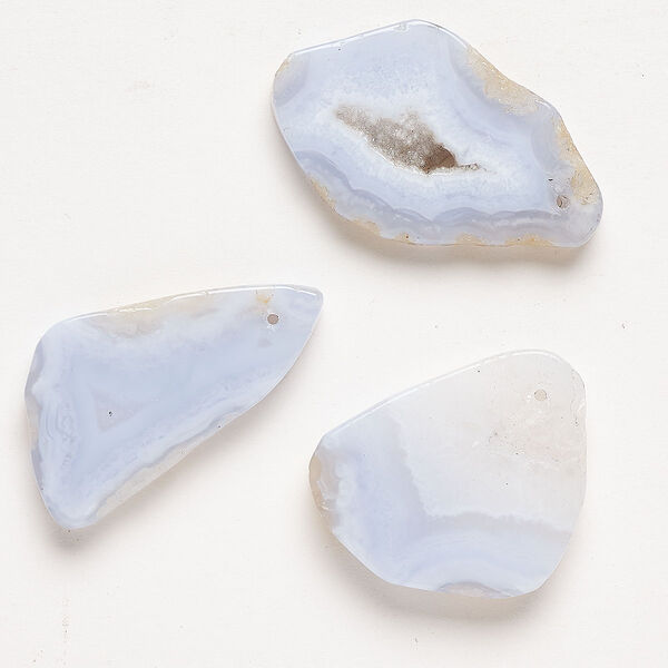 Druzy agate 1pkg1, flat freeform focal 30x19mm-48x34mm image number 0