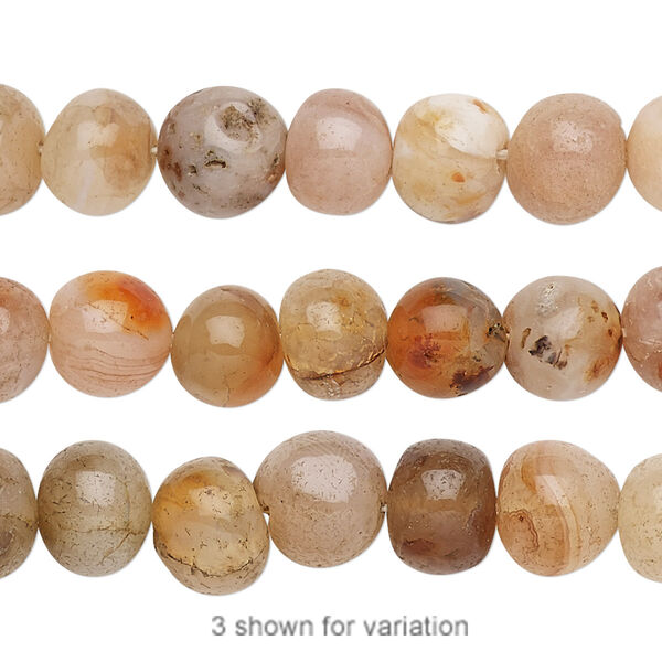 Multi-agate 1pkg1, pebble bead 13 inch medium image number 0