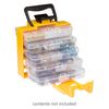 Organizer, Need A Bead Now™, black and yellow, 8 x 7 x 4-1/2 inches, 22 compartments. Sold individually. image number 0