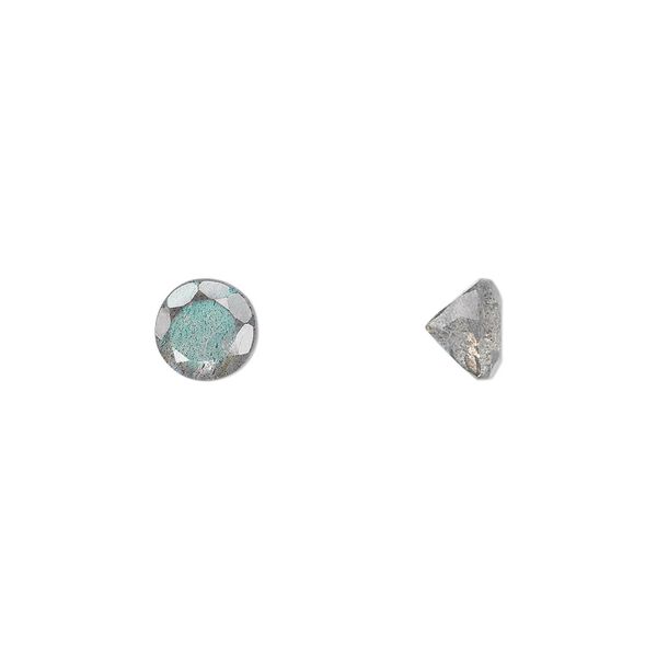 Labradorite 1pkg1, hand-cut faceted round gem natural 6mm image number 0