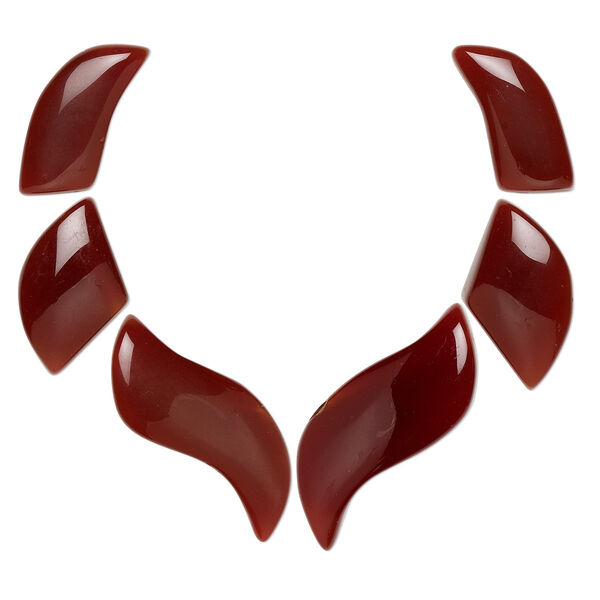 Carnelian 1pkg6, focal 23x11mm-34x14mm image number 0