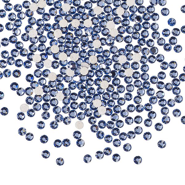 Flat back 144pk blue violet foil back, Preciosa MAXIMA Czech crystal hotfix rhinestone 1.9-2.1mm chaton rose round SS6 image number 0