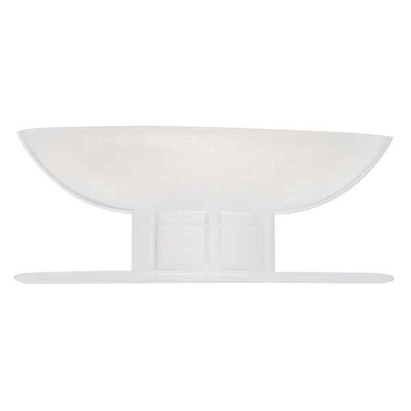 Huggy Spool®, soft plastic, clear, 2-1/2 inch round with 3/4 inch hole. Sold per pkg of 4. image number 1