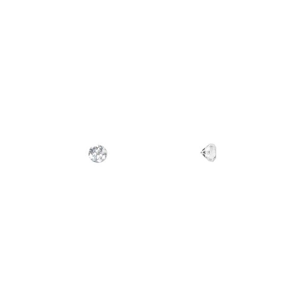 Gem, cubic zirconia, white, 2.25mm faceted round, Mohs hardness 8-1/2. Sold per pkg of 20. image number 0