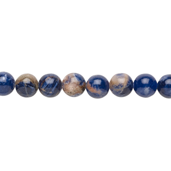 Orange sodalite 1pkg1, hand-cut round bead natural 15.5-16 inch 6mm image number 0