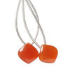 Carnelian 1pkg2, hand-cut top-drilled puffed teardrop bead 14x14mm image number 0