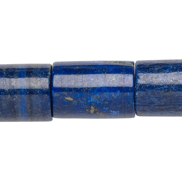 Lapis lazuli 1pkg1, round tube bead 8 inch 20x15mm-21x16mm image number 0