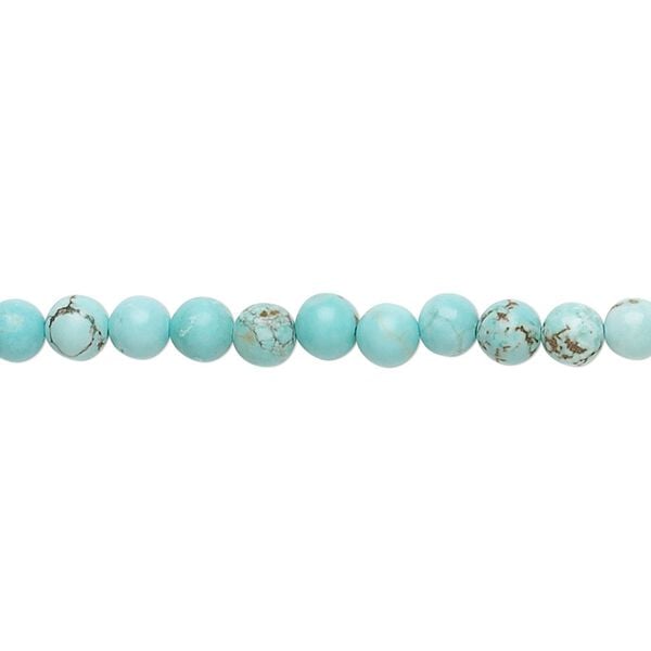 Magnesite 1pkg1, round bead 15.5-16 inch 4mm image number 0