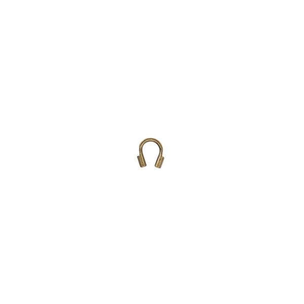 Wire protector, Accu-Guard™, antique gold-plated brass, 4mm tube. Sold per pkg of 100. image number 0
