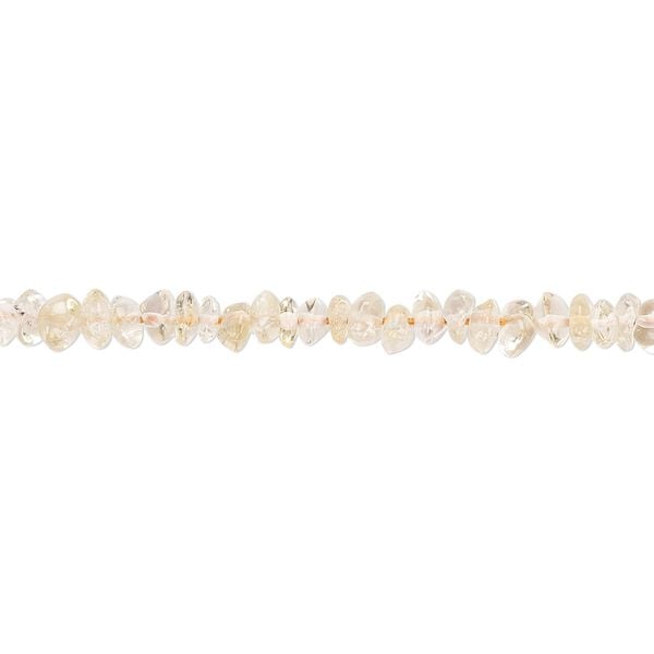Citrine 1pkg1, hand-cut saucer bead 14 inch 3x2mm-4x3mm image number 0