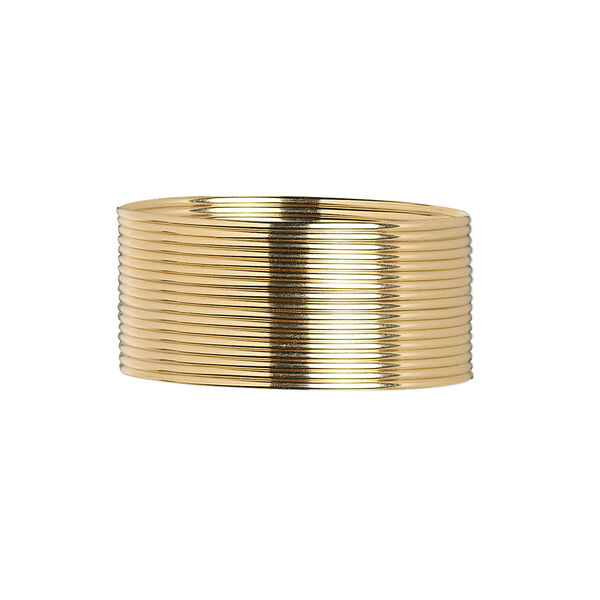 Wire, 12Kt gold-filled, dead-soft, half-round, 21 gauge. Sold per pkg of 5 feet. image number 0