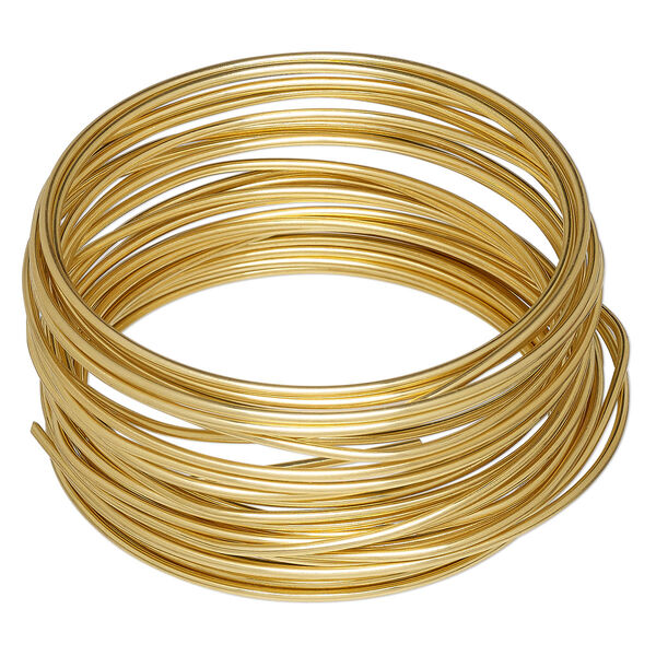 Wire, Wrapit®, jeweler's bronze, dead-soft, round, 14 gauge. Sold per 0.25-pound spool, approximately 19 feet. image number 0