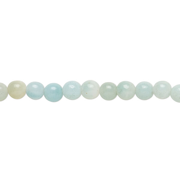 Amazonite 1pkg1, round bead natural 15.5-16 inch 4mm image number 0