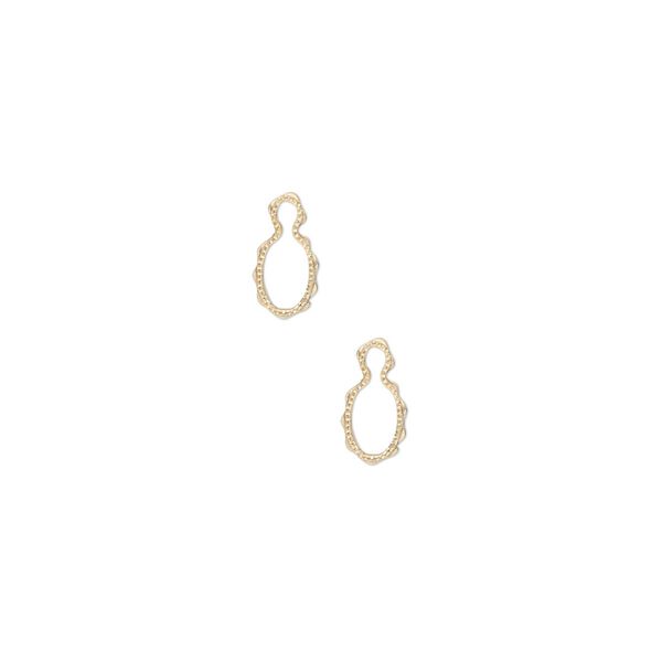 Drop, Wrap-Tite®, 14Kt gold-filled, 5x3mm fancy oval setting. Sold per pkg of 2. image number 0