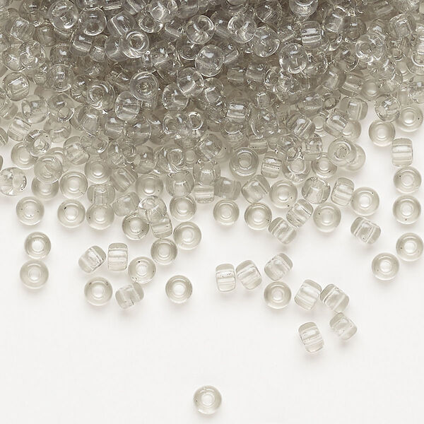 Seed bead, Miyuki, glass, pkg/250g, #8 rocaille, transparent taupe (RR-2412). image number 0
