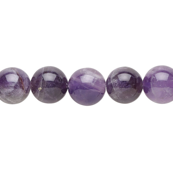 Banded amethyst 1pkg1, round bead natural B grade, 15.5-16 inch 10mm image number 0