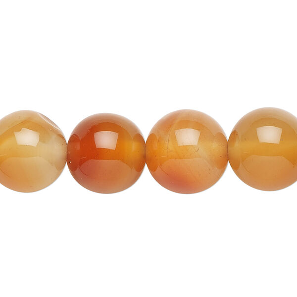Red agate 1pkg1, round bead 15.5-16 inch 12mm image number 0