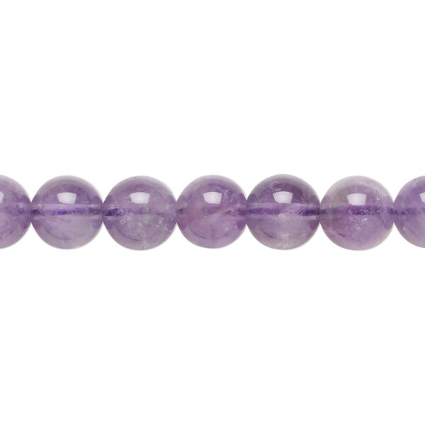 Amethyst 1pkg1, round bead natural 15.5-16 inch 8mm image number 0