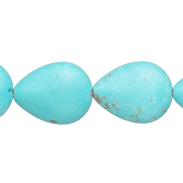 Magnesite 1pkg1, puffed teardrop bead 15.5-16 inch 18x14mm-19x15mm image number 0