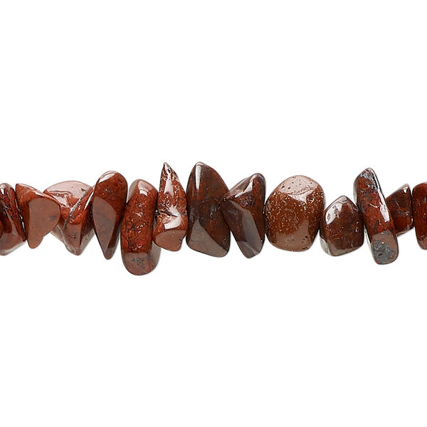 Brecciated jasper 1pkg1, chip bead natural 35 inch small to large image number 0