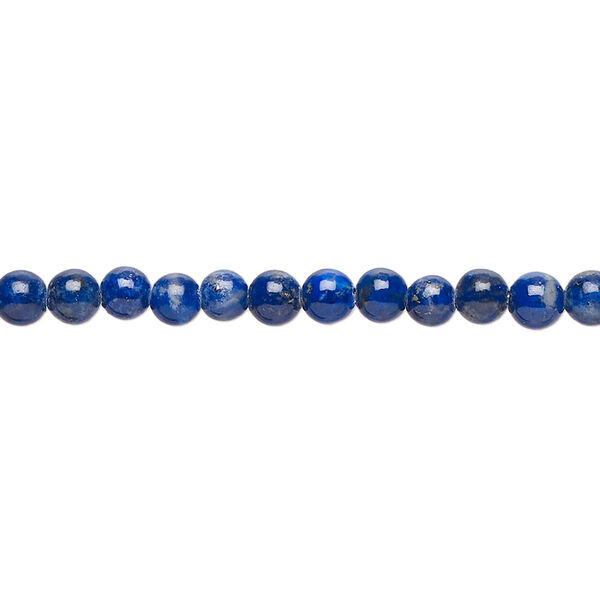 Lapis lazuli 1pkg1, round bead natural 15.5-16 inch 4mm image number 0