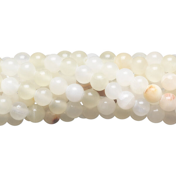 Italian "onyx" 1pkg10, round bead 15.5-16 inch 4mm image number 0