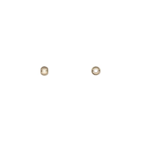 14Kt gold-filled 1pkg10, hammered round bead 3mm image number 0