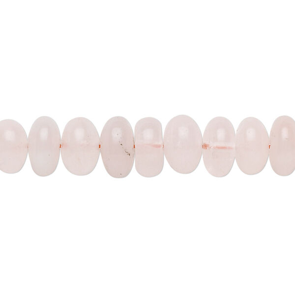 Rose quartz 1pkg1, rondelle bead natural B grade, 15.5-16 inch 8x5mm image number 0