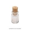 Component, glass and cork, clear, 18x11mm bottle with cork top and 6.5mm opening. Sold per pkg of 10. image number 0