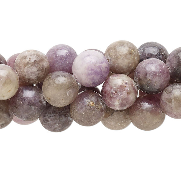 Quartz mix 1pkg10, round bead natural C grade, 15.5-16 inch 8mm image number 0