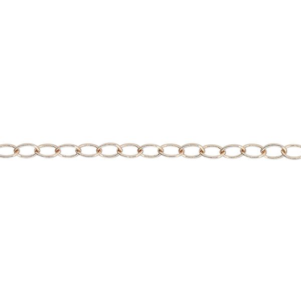 Chain, 14Kt rose gold-filled, 2.7mm cable. Sold per 5-foot spool. image number 0