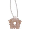 Coffee moonstone 1pkg1, hand-cut top-drilled carved flower bead natural 20x20mm / 4mm center hole image number 0