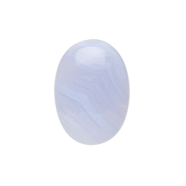 Blue lace agate 1pkg1, calibrated oval cab natural 25x18mm image number 0