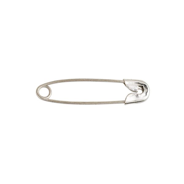 Safety pin, silver-finished steel, 1 inch. Sold per pkg of 1,000. image number 0