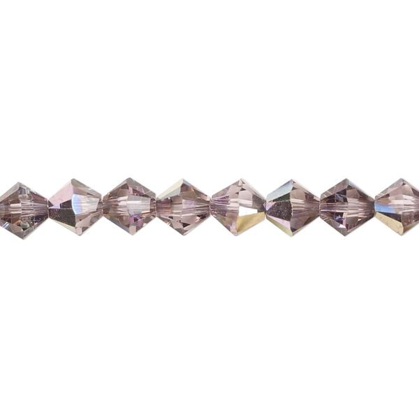 Bead 24pk light amethyst heavy vitrail light, Crystal Passions® 6mm bicone 5328 image number 0