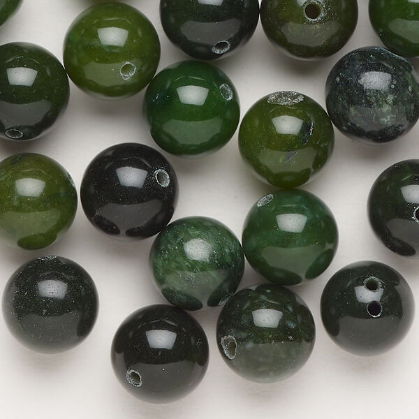 Quartz 1pkg1, round bead C grade, 2 oz mix 9-11mm image number 0
