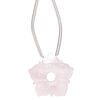 Rose quartz 1pkg1, hand-cut top-drilled carved flower bead natural 20x20mm / 4mm center hole image number 0