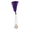 Ametrine 1pkg1, hand-cut top-drilled carved 2-sided nautilus bead natural 20x15mm image number 1