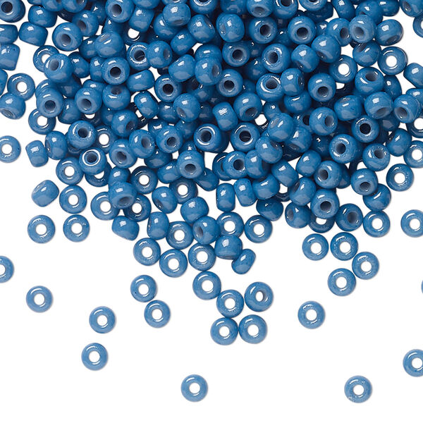 Seed bead, Miyuki, glass, pkg/50g, #8 rocaille, Duracoat® opaque outside dyed juniper, (RR-4485). image number 0