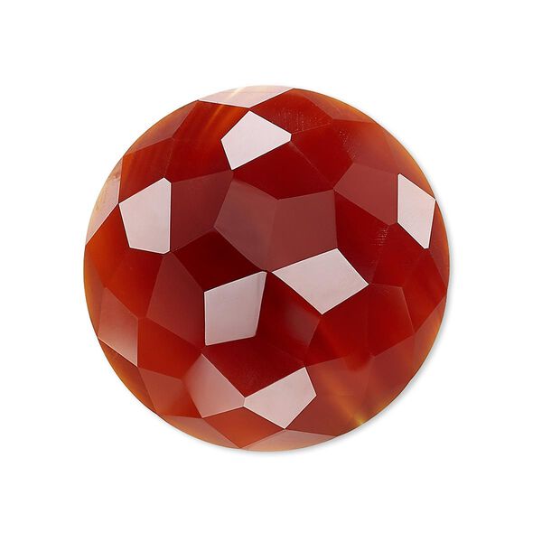 Carnelian 1pkg1, calibrated cube-cut round cab 30mm image number 0