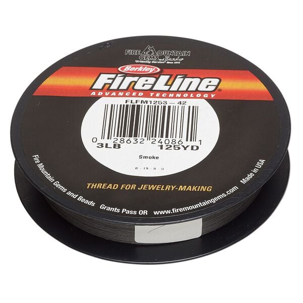 Thread, Berkley® FireLine®, gel-spun polyethylene, smoke, 0.10mm diameter, 3-pound test. Sold per 125-yard spool. image number 0