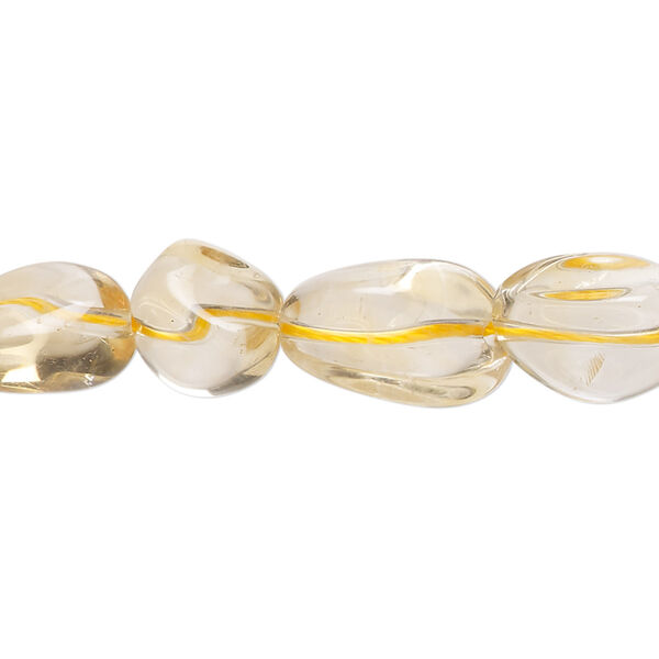 Citrine 1pkg1, hand-cut nugget bead 15 inch small image number 0