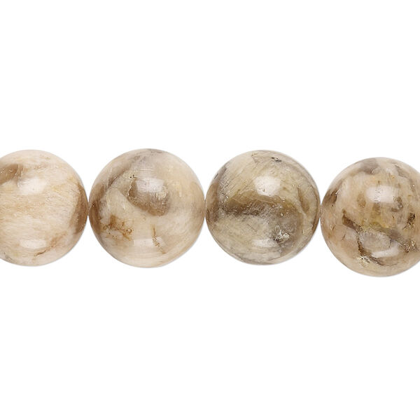 Graphic feldspar 1pkg1, round bead natural B grade, 8 inch 12mm image number 0