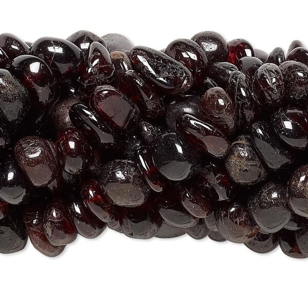Garnet 1pkg10, chip bead natural 15 inch medium image number 0