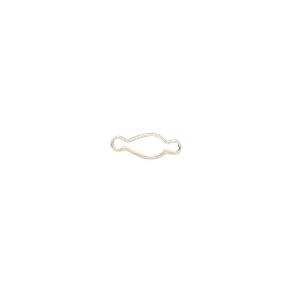 Link, Wrap-Tite®, 14Kt gold, 5x3mm pear setting. Sold individually. image number 0