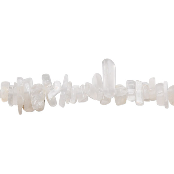 White moonstone 1pkg1, chip bead natural B grade, 34 inch small image number 0