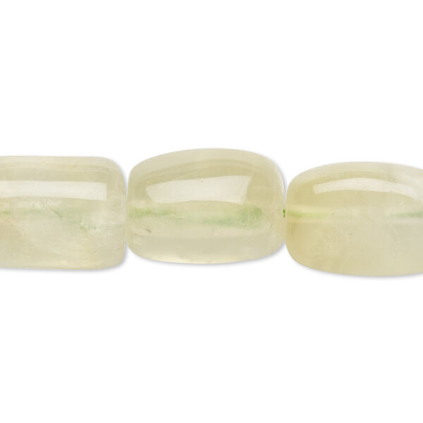 Prehnite 1pkg1, rectangle nugget bead natural 15 inch medium image number 0
