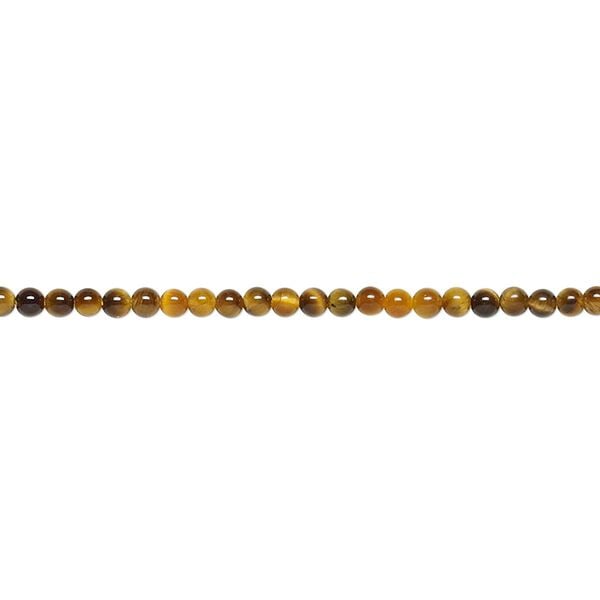 Tigereye 1pkg1, round bead natural 15.5-16 inch 2mm image number 0