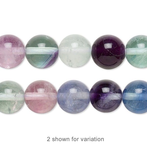 Rainbow fluorite 1pkg1, round bead natural 15.5-16 inch 10mm image number 0